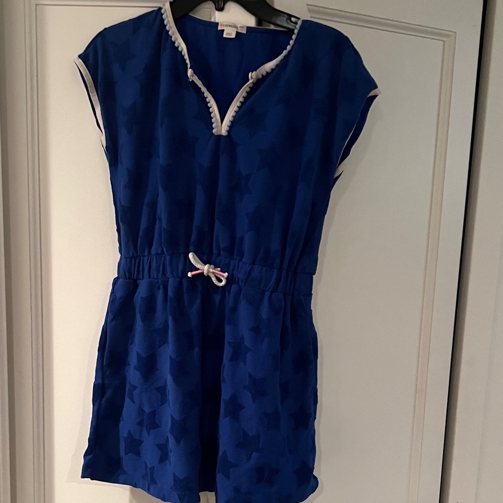 Crewcuts Navy Star Kids Swim Coverup